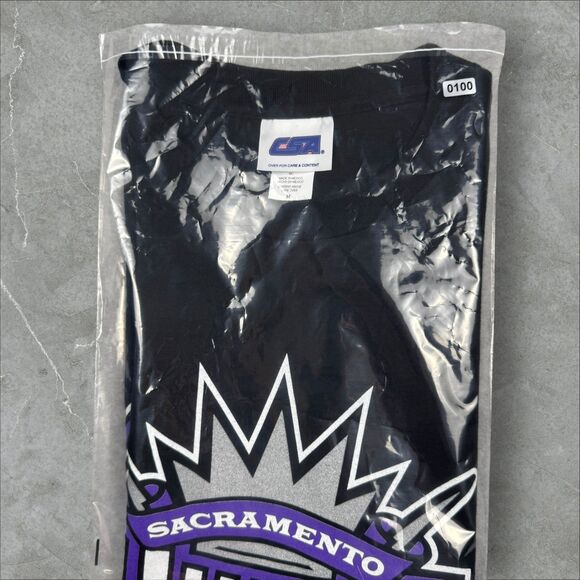 Y2K Mike Bibby #10 Sacramento Kings NBA Double Sided Graphic T Shirt - Medium - Picture 8 of 8